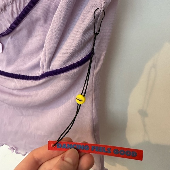 UNIF Lavender Purple Mesh Top - Picture 5 of 6